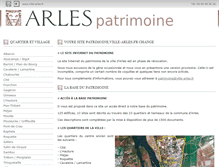 Tablet Screenshot of patrimoine.ville-arles.fr